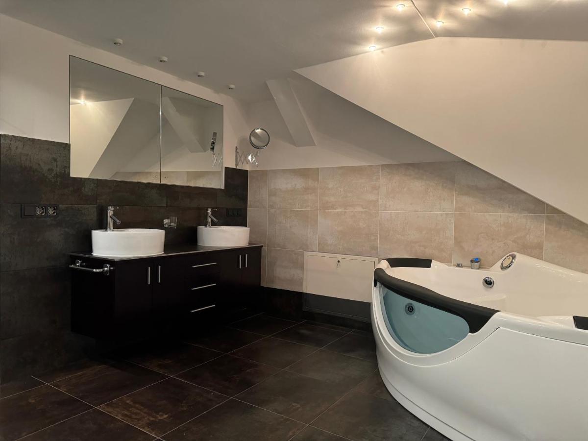 205 Qm "Traumtor" Mit Sauna, Whirlpool, Kamin Und 3 Terrassen Mit Blick In Die Boehmisch Saechsische Schweiz ドレスデン エクステリア 写真